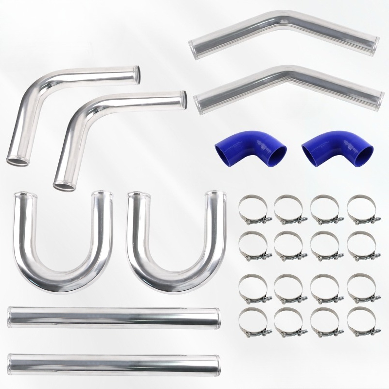 Intercooler Piping Kit Aluminum 2.5 Inch - Kit de Tubos de Intercooler Universal