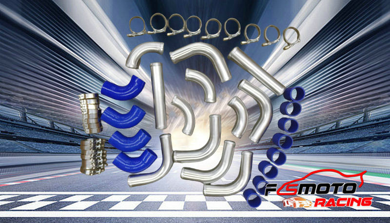 Intercooler Piping Kit Aluminum 2.5 Inch - Kit de tubos e mangueiras para