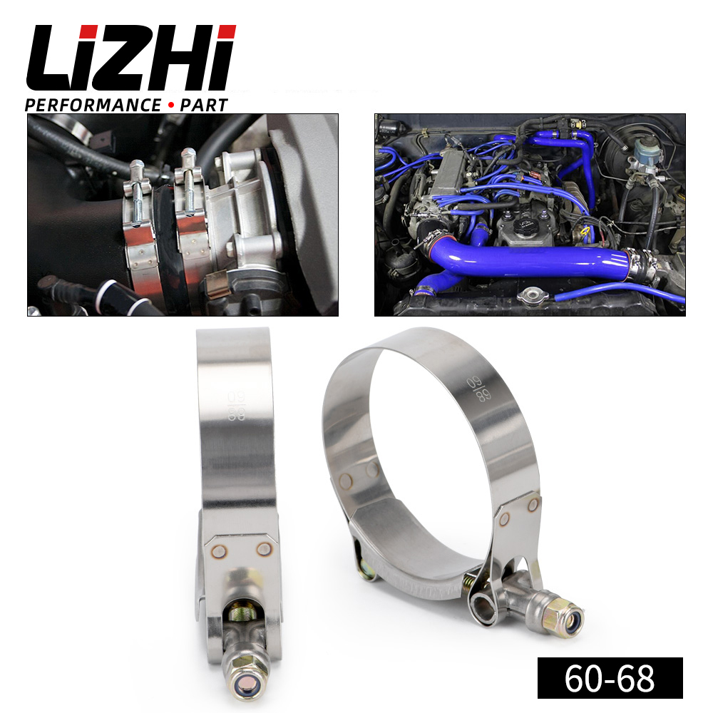 T-Bolt Hose Clamps Stainless Steel Turbo - 2 peças 2.25 