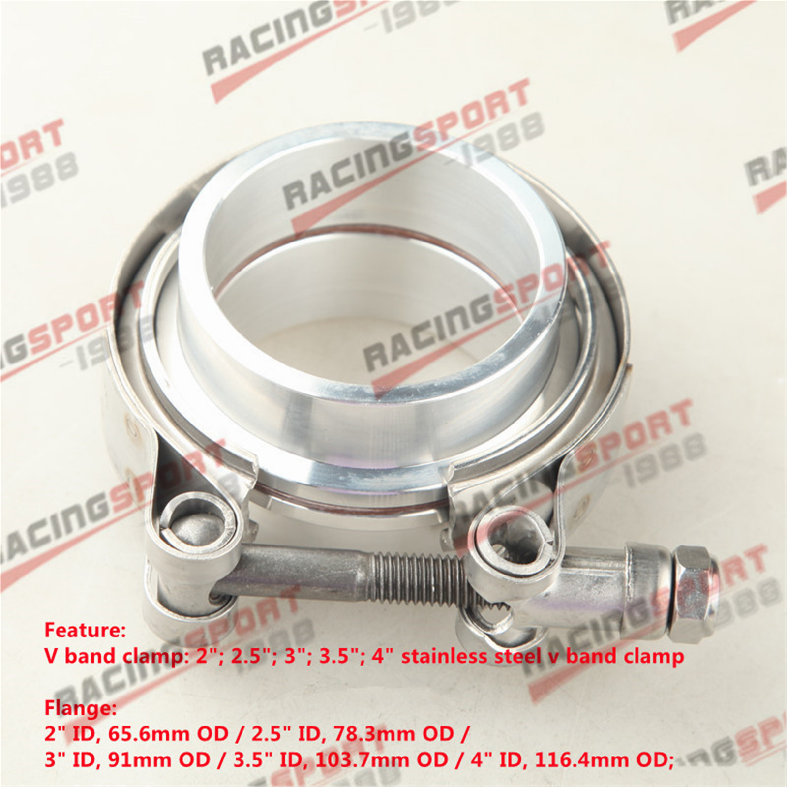 Intercooler Piping Kit Aluminum 2.5 Inch - 4/3.5/3/2.75/2.5/2.25/2/1.75/1.5 polegadas V-Band V Band braçadeira