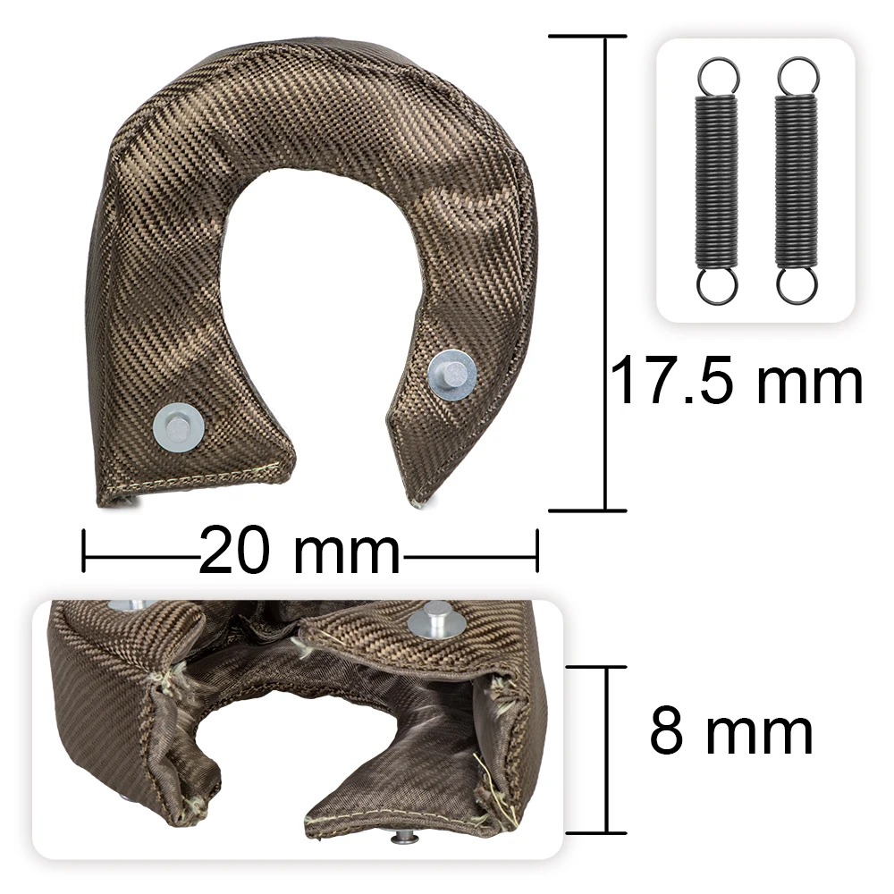Protetor térmico de titânio T2 - Turbo Heat Shield Blanket Titanium T3 T4 avaliação e preço