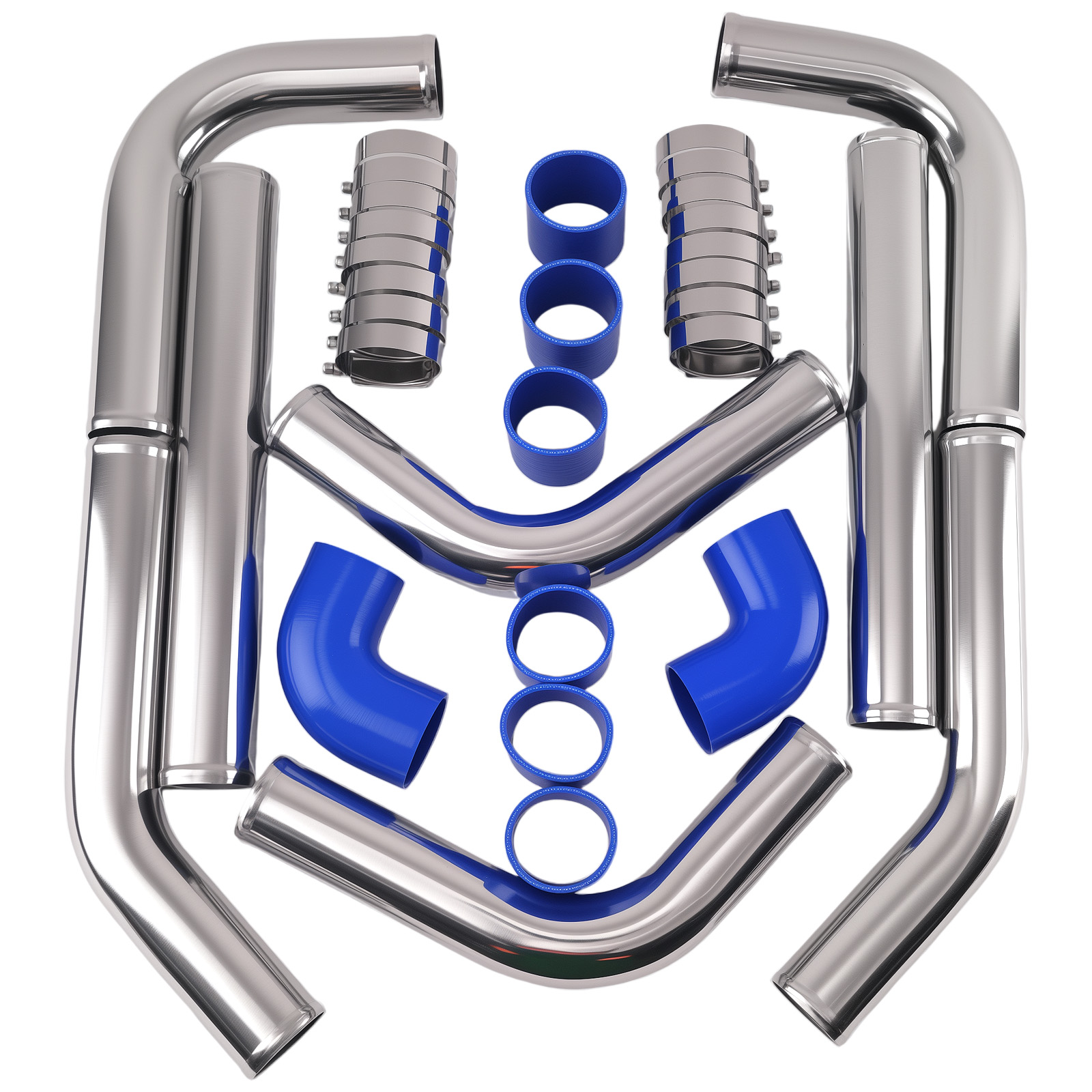 Kit de tubos de intercooler tu - Intercooler Piping Kit Aluminum 2.5 Inch avaliação e preço