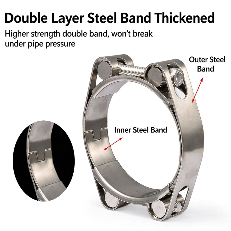Abraçadeira de mangueira tipo  - T-Bolt Hose Clamps Stainless Steel Turbo avaliação e preço