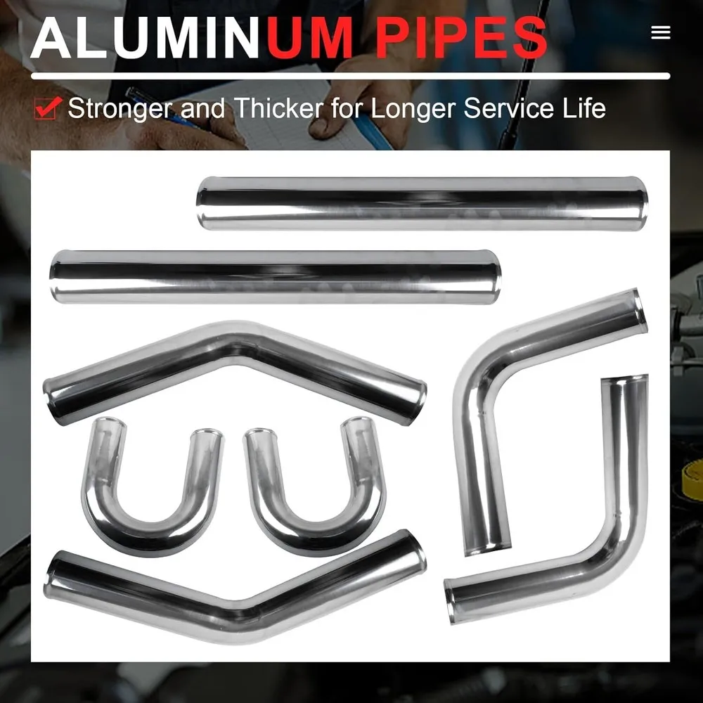 Kit de Tubulação de Intercoole - Intercooler Piping Kit Aluminum 2.5 Inch avaliação e preço