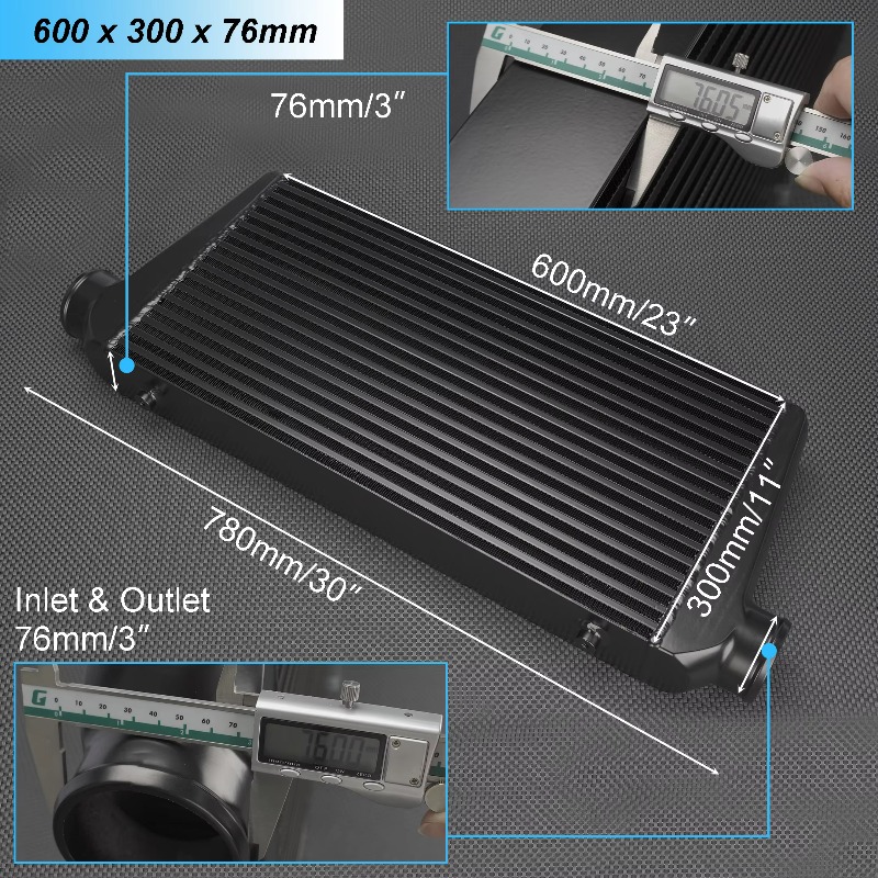Intercooler Universal de Alumí - Front Mount Intercooler Universal Bar Plate avaliação e preço