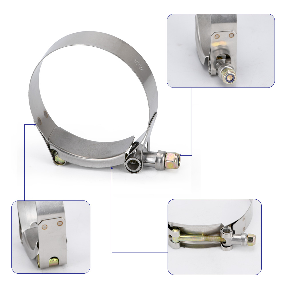 LIZHI - (2 PÇS/LOTE) Braçadeir - T-Bolt Hose Clamps Stainless Steel Turbo avaliação e preço