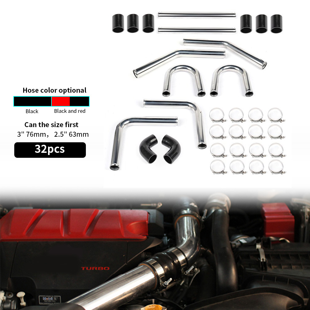 Kit de tubulação turbo interco - Intercooler Piping Kit Aluminum 2.5 Inch avaliação e preço