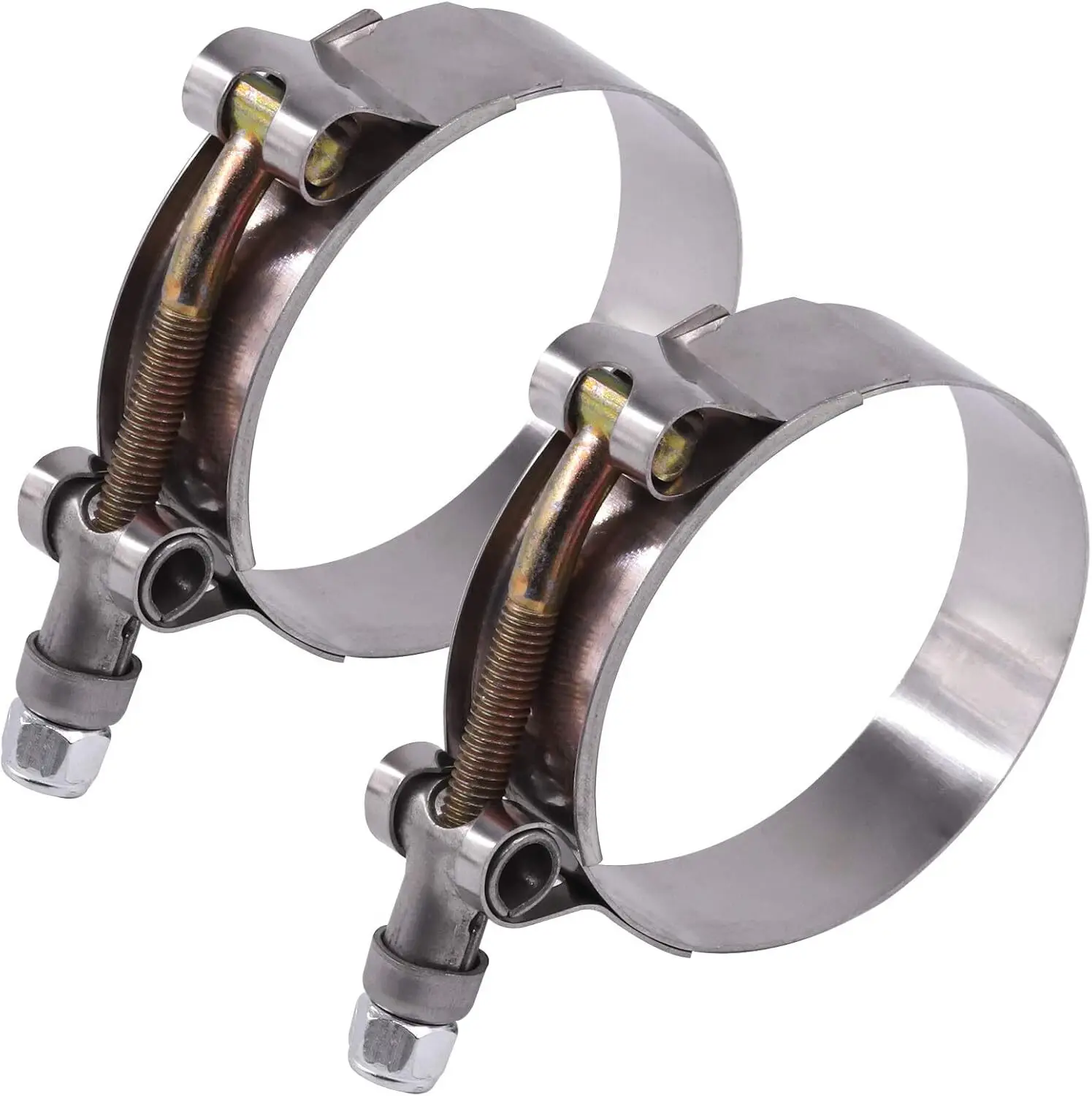 2 ou 4 Peças de Abraçadeira T- - T-Bolt Hose Clamps Stainless Steel Turbo avaliação e preço
