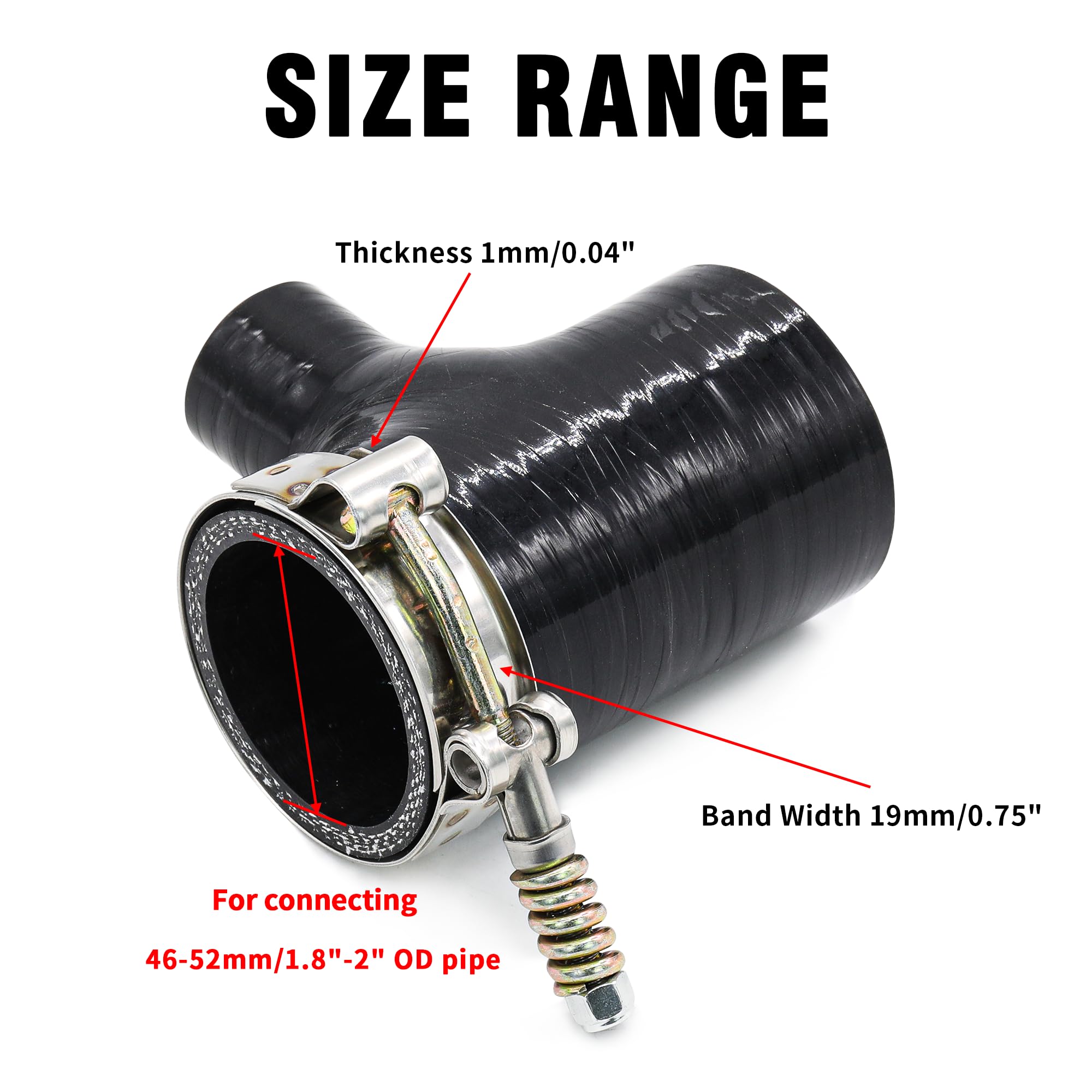4 Peças Abraçadeiras T-Bolt pa - T-Bolt Hose Clamps Stainless Steel Turbo avaliação e preço