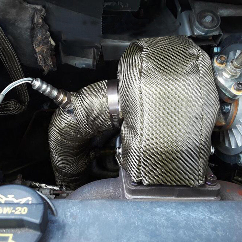 Para T25 T3 T4 T6 Cobertura Té - Turbo Heat Shield Blanket Titanium T3 T4 avaliação e preço