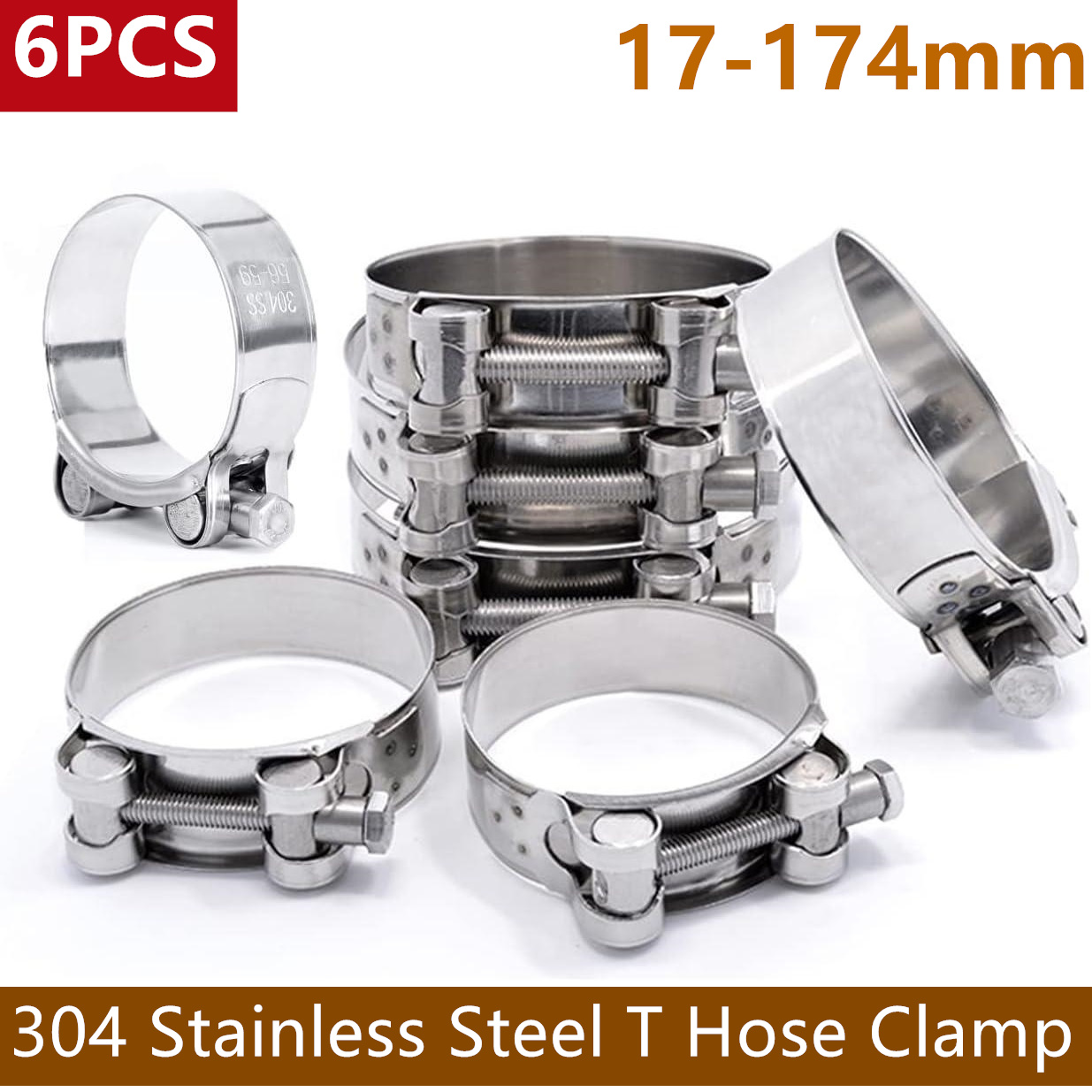 Braçadeiras de mangueira de aç - T-Bolt Hose Clamps Stainless Steel Turbo avaliação e preço