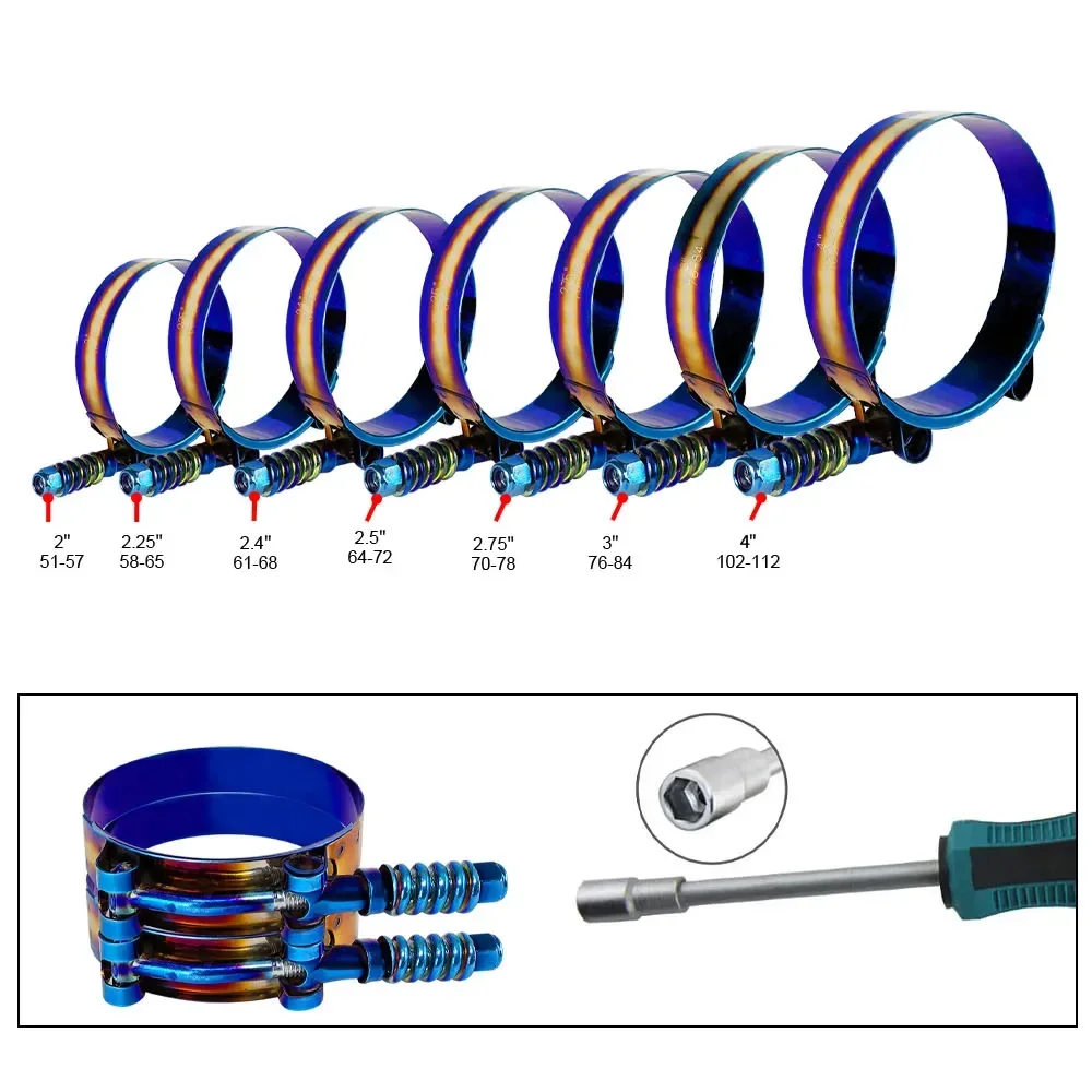 Abraçadeira Universal de Tubo  - T-Bolt Hose Clamps Stainless Steel Turbo avaliação e preço