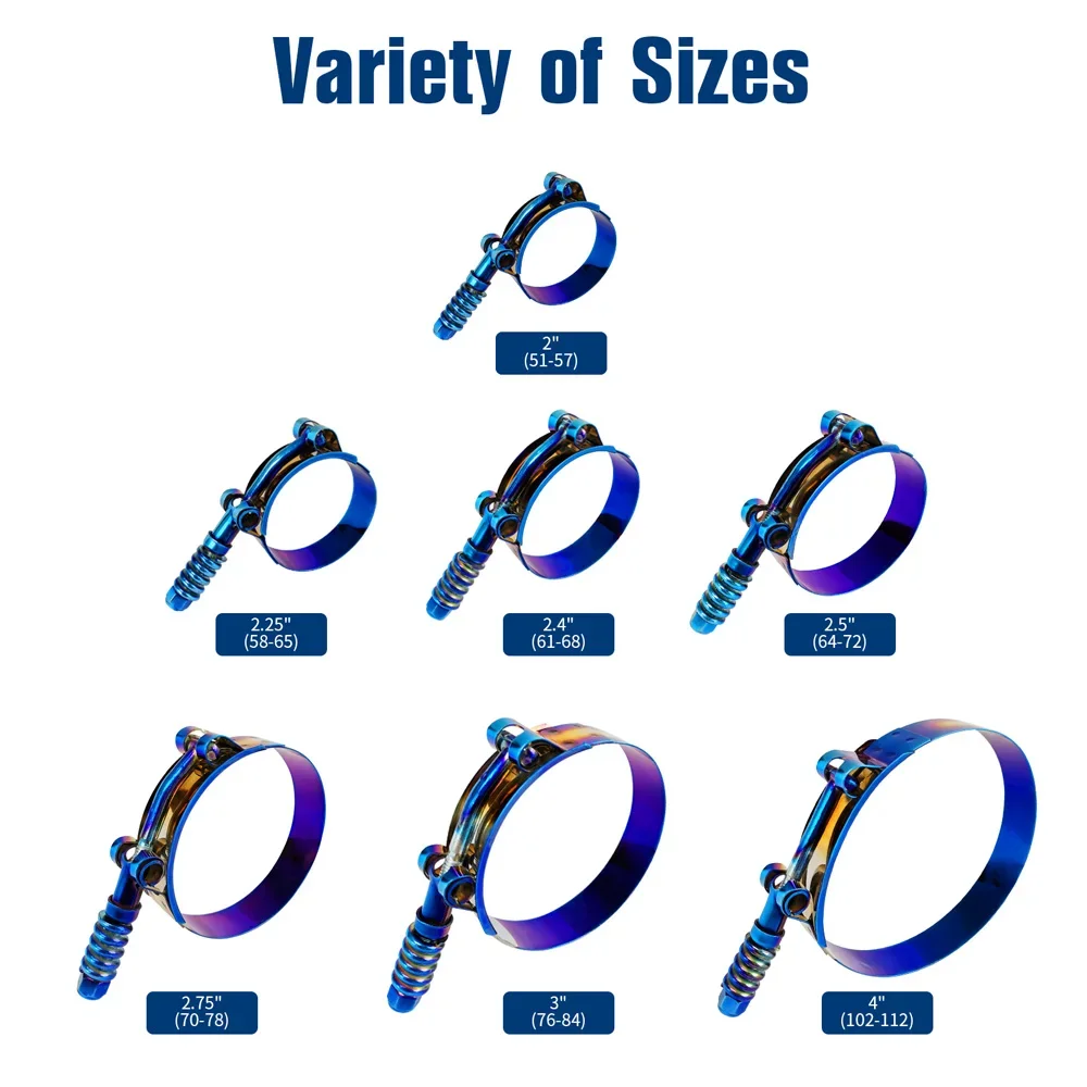 Abraçadeira Universal de Tubo  - T-Bolt Hose Clamps Stainless Steel Turbo avaliação e preço