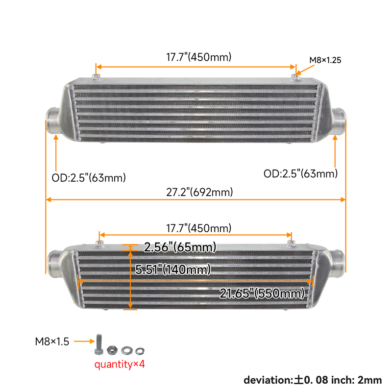 Intercooler Universal de Monta - Front Mount Intercooler Universal Bar Plate avaliação e preço